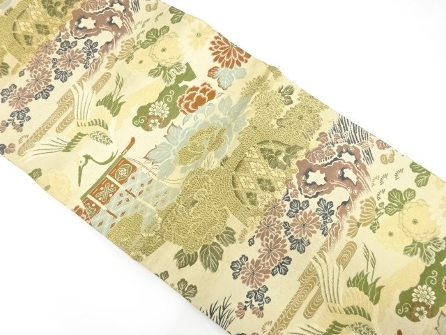 Japanese Kimono / Antique Maru Obi Combined weave
